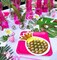 24 Count Hot Pink Square Paper Dinner Plates 9" Disposable Party Tableware